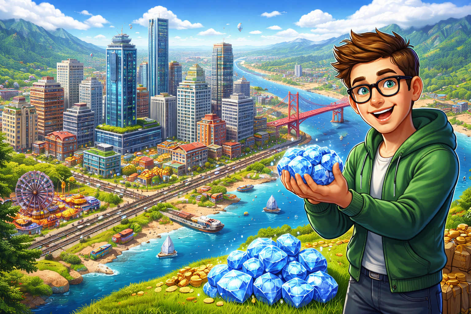 TheoTown Bagikan Kode Redeem Diamond Gratis